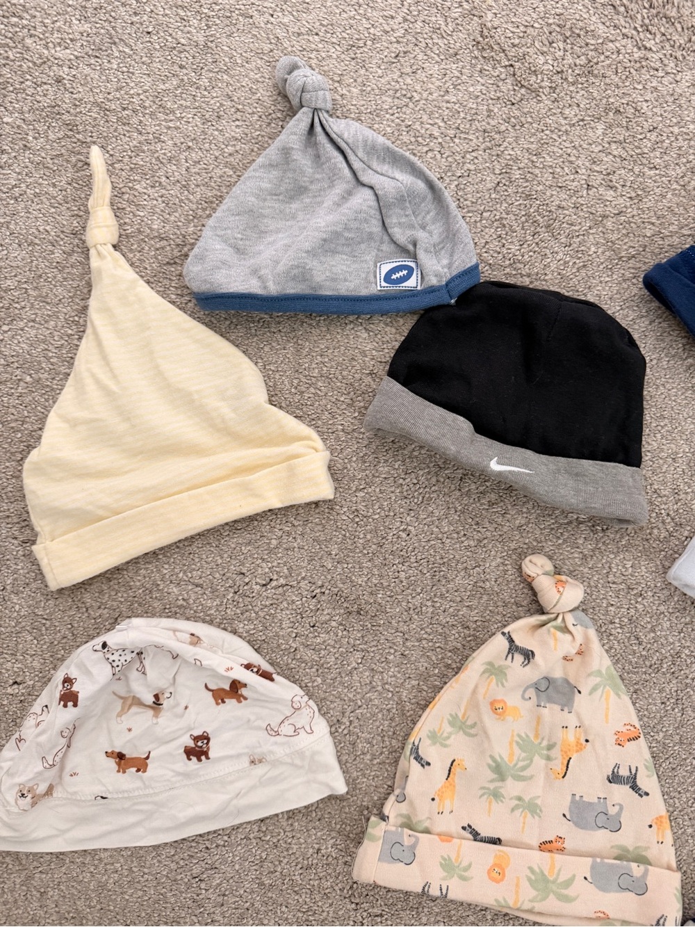 11 Assorted Baby Hats- Newborn to 9M, Nike, Baby Essentials, Chickpea - Picture 2 of 4